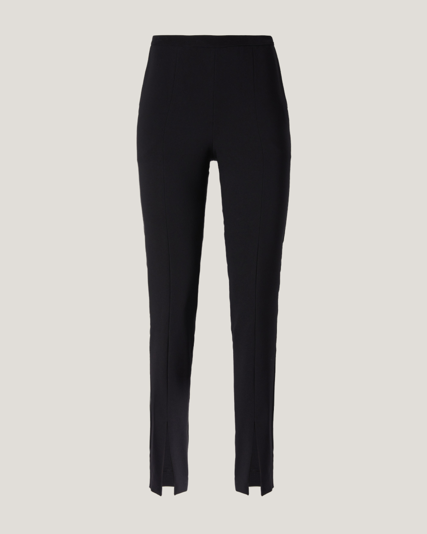 Cigarette pants with slits
