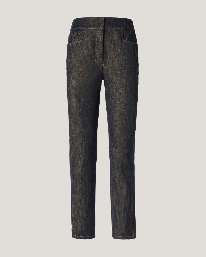 Jeans with carrettiera pockets
