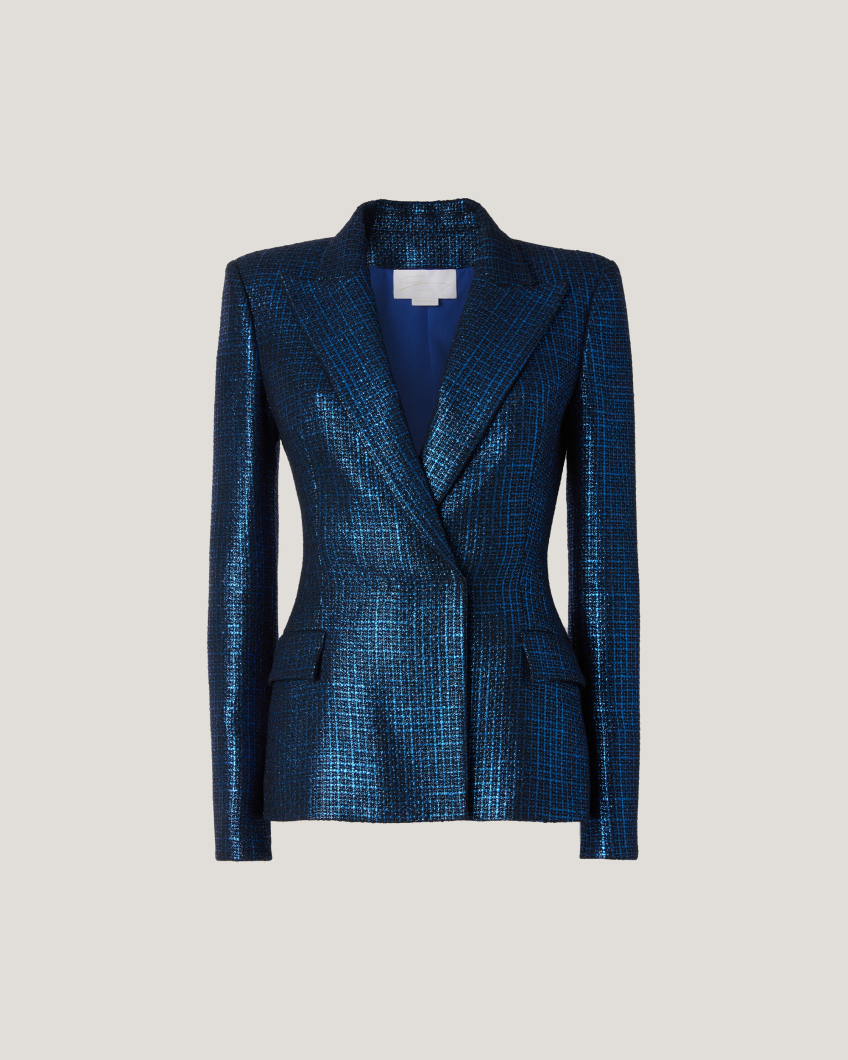 JACKET 75AP 5004 CORT TWEED LUREX LAMINATO