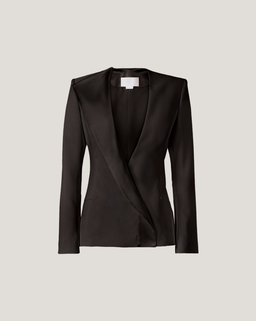 Double-breast blazer with lapels