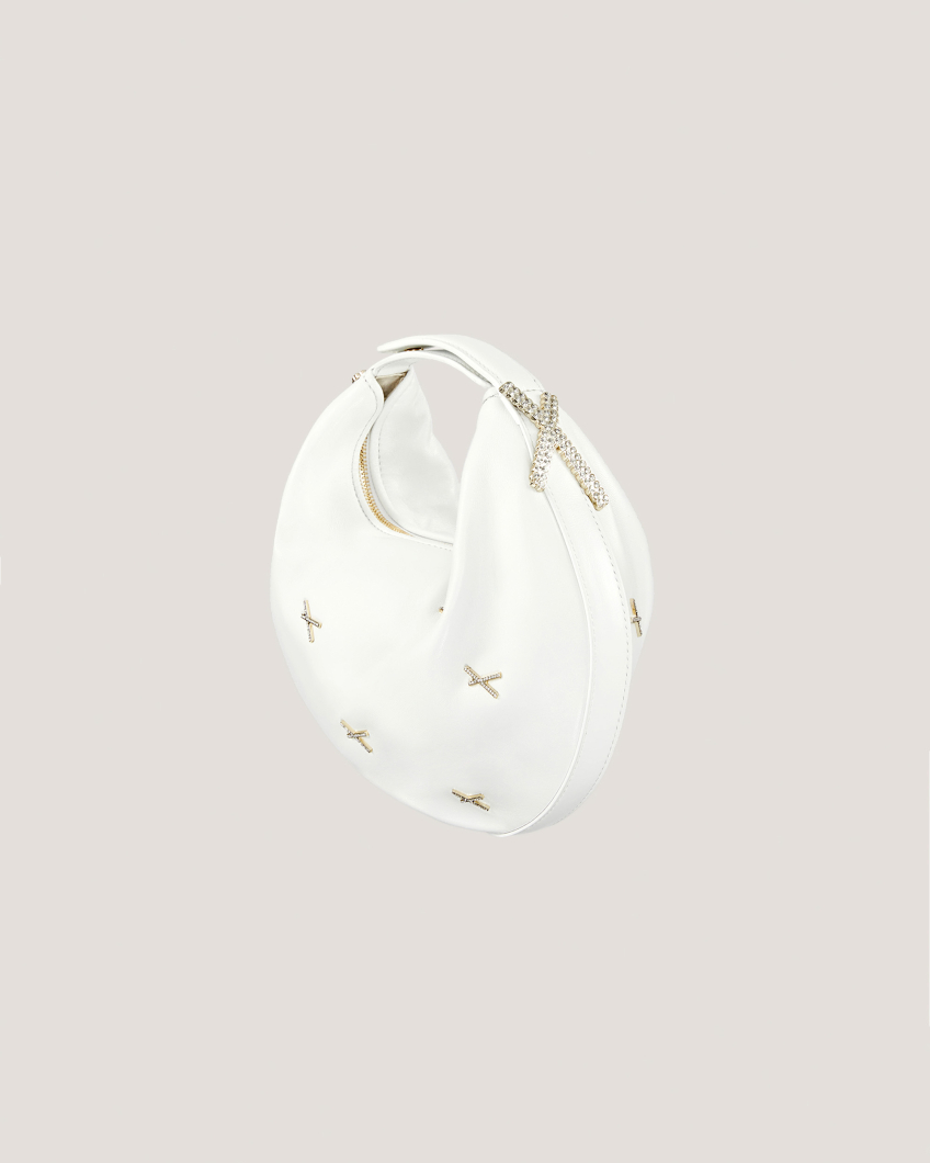 Fortune bag in nappa leather with X details