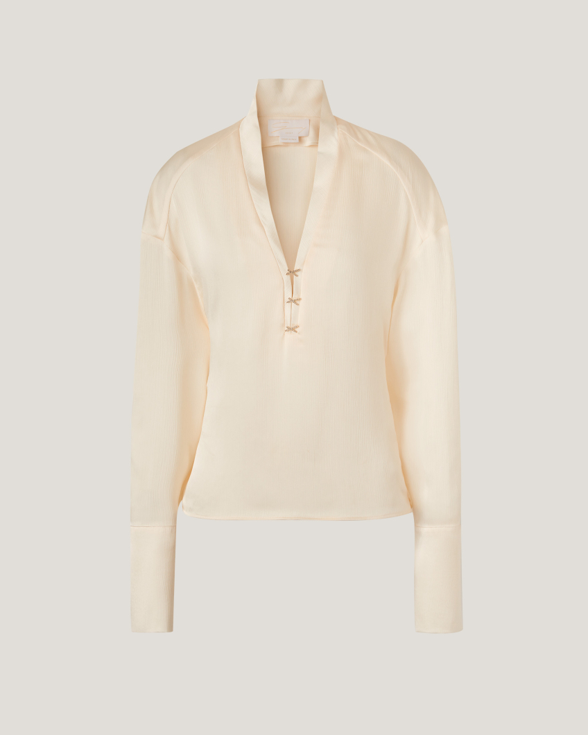 TOP  75AS 6051 X STRASS CREPONNE FROISSE RECYCLED