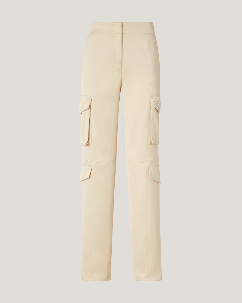 TROUSERS 76AP 1075 PEARL ENVERS SATIN