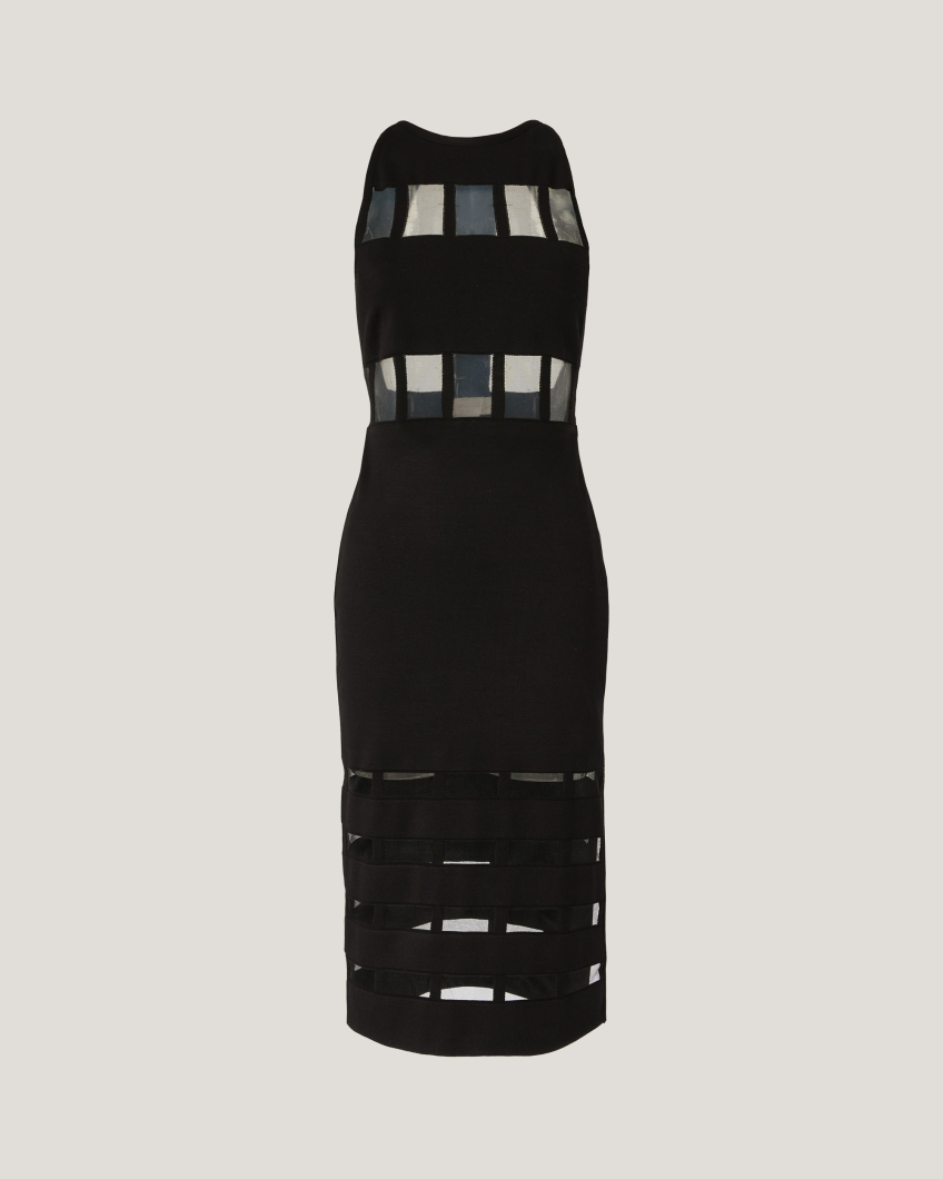 Transparency midi dress