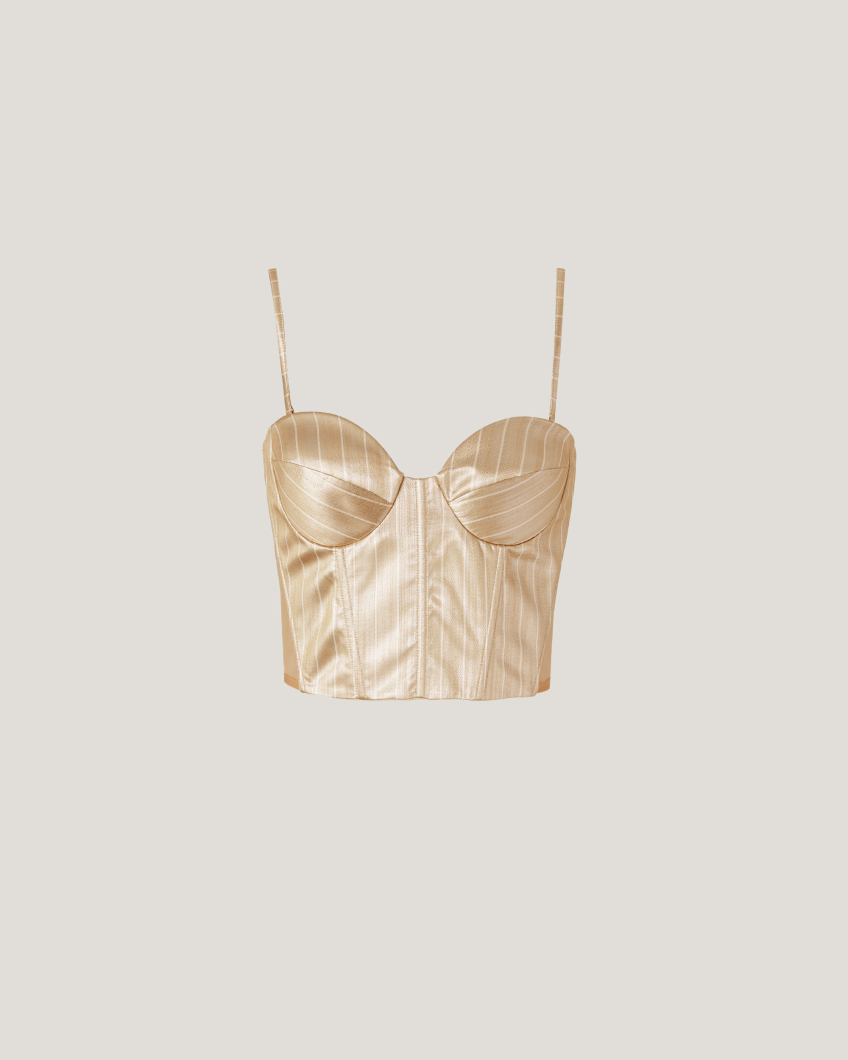 Laminated bodice top