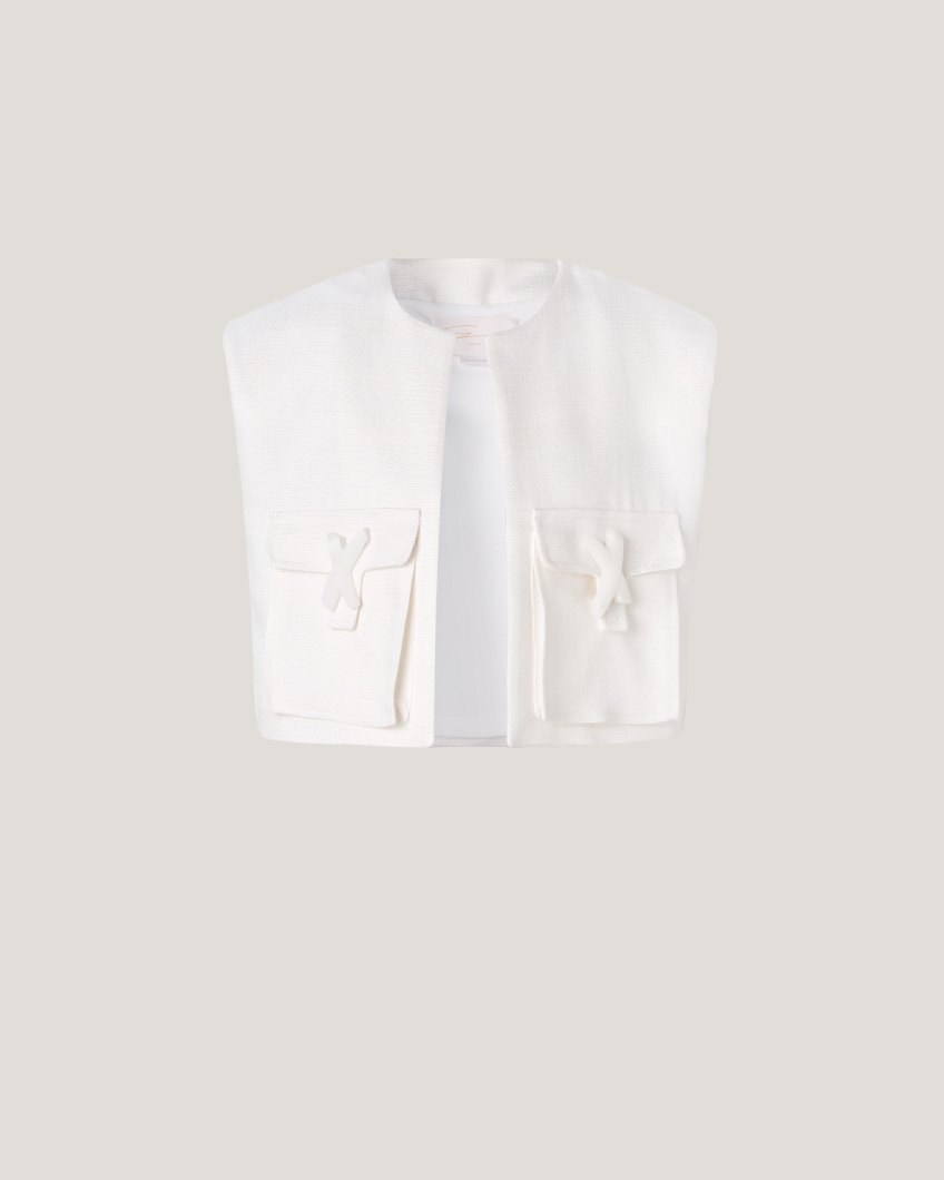 GILET 76AP 5043 STUOIA SHINY VISCOSA COTONE