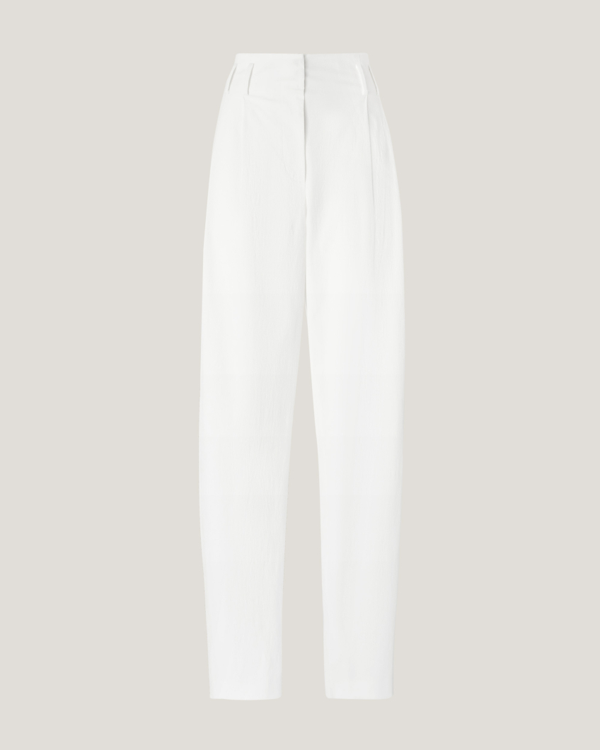Wide-leg cotton pants
