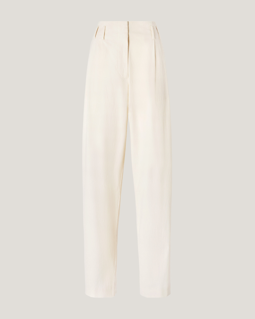 Wide-leg cotton pants