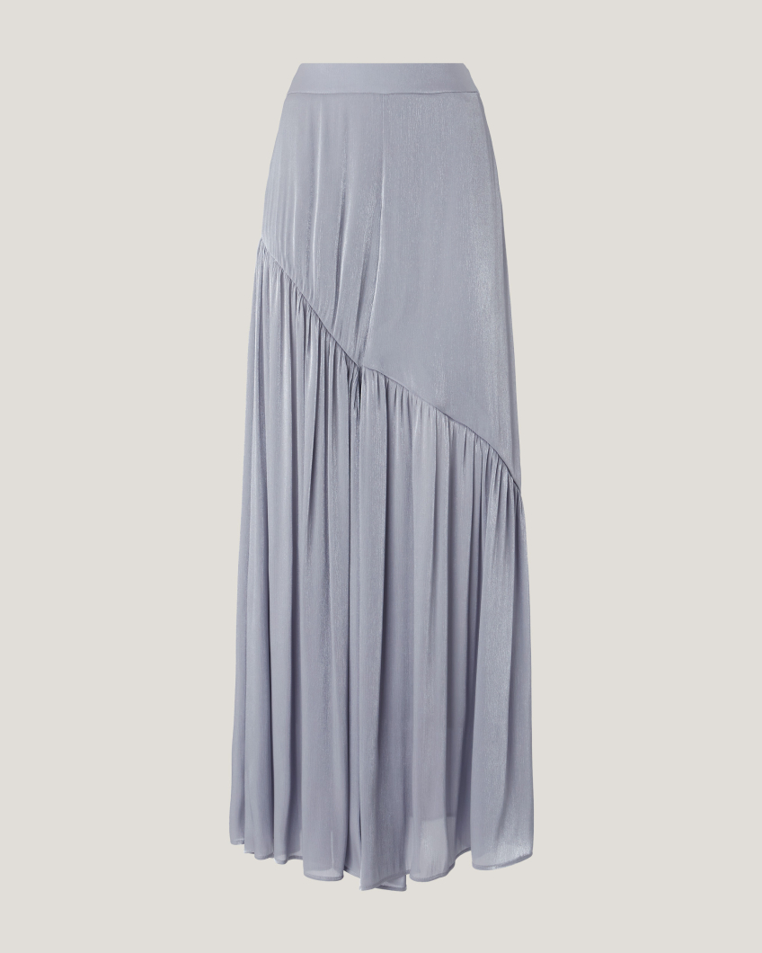 Loose-fitting pants with an asymmetrical design