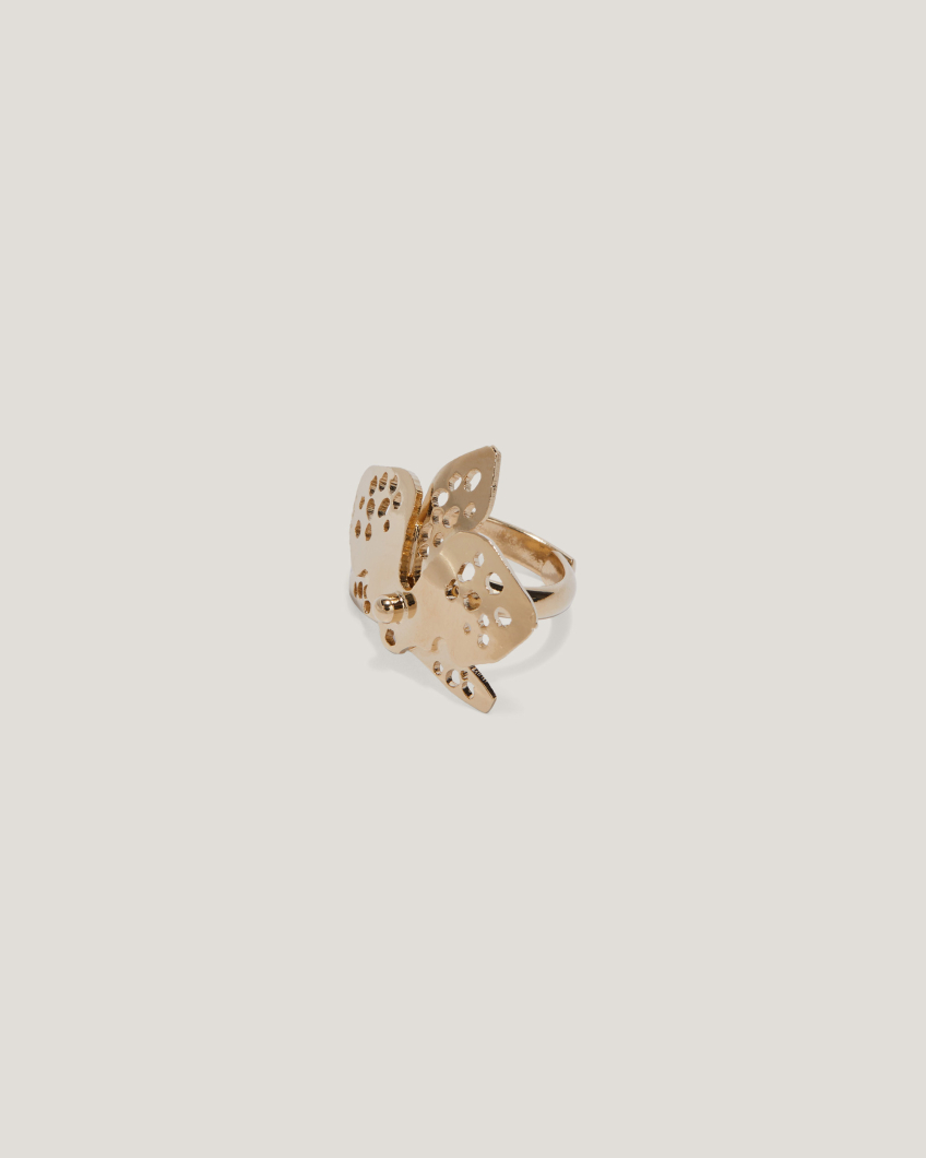 Small perforated Orchid ring