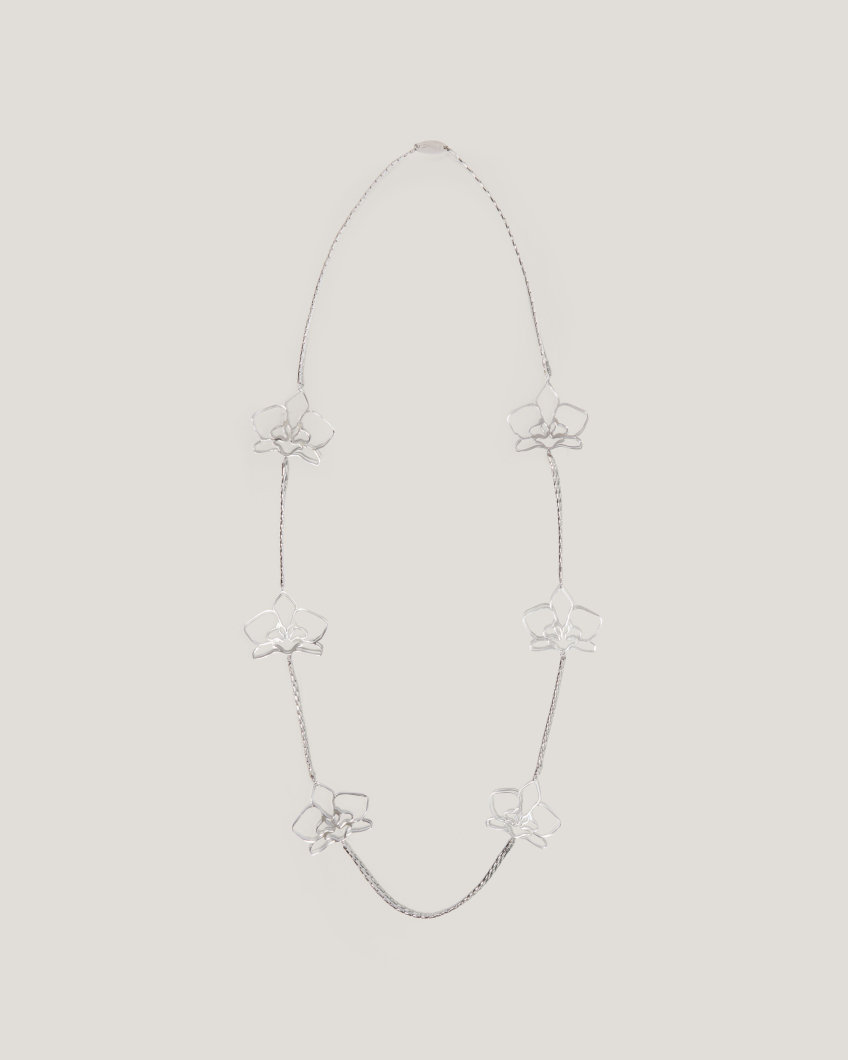 Outline Orchid necklace