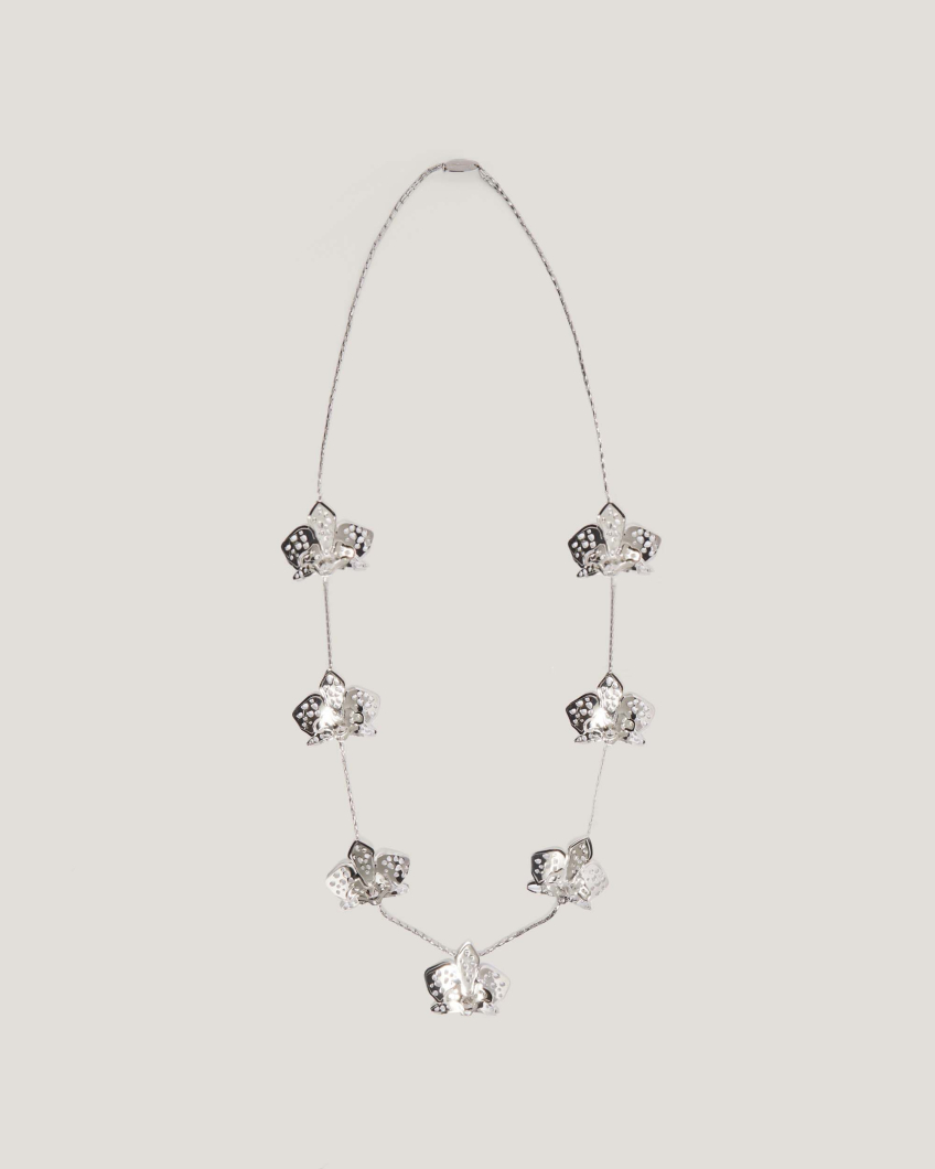 Perforated Orchid necklace