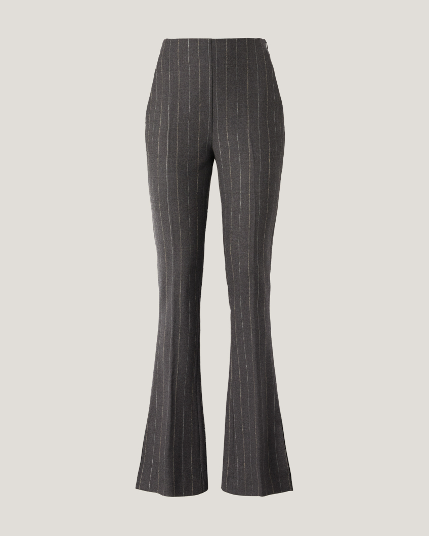 TROUSERS 77AP 1056 FLANELLINA GESSATA BISTRETCH LUREX