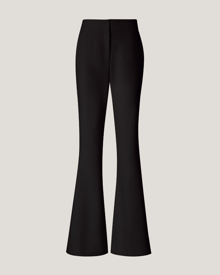 Tailored wool-blend pants