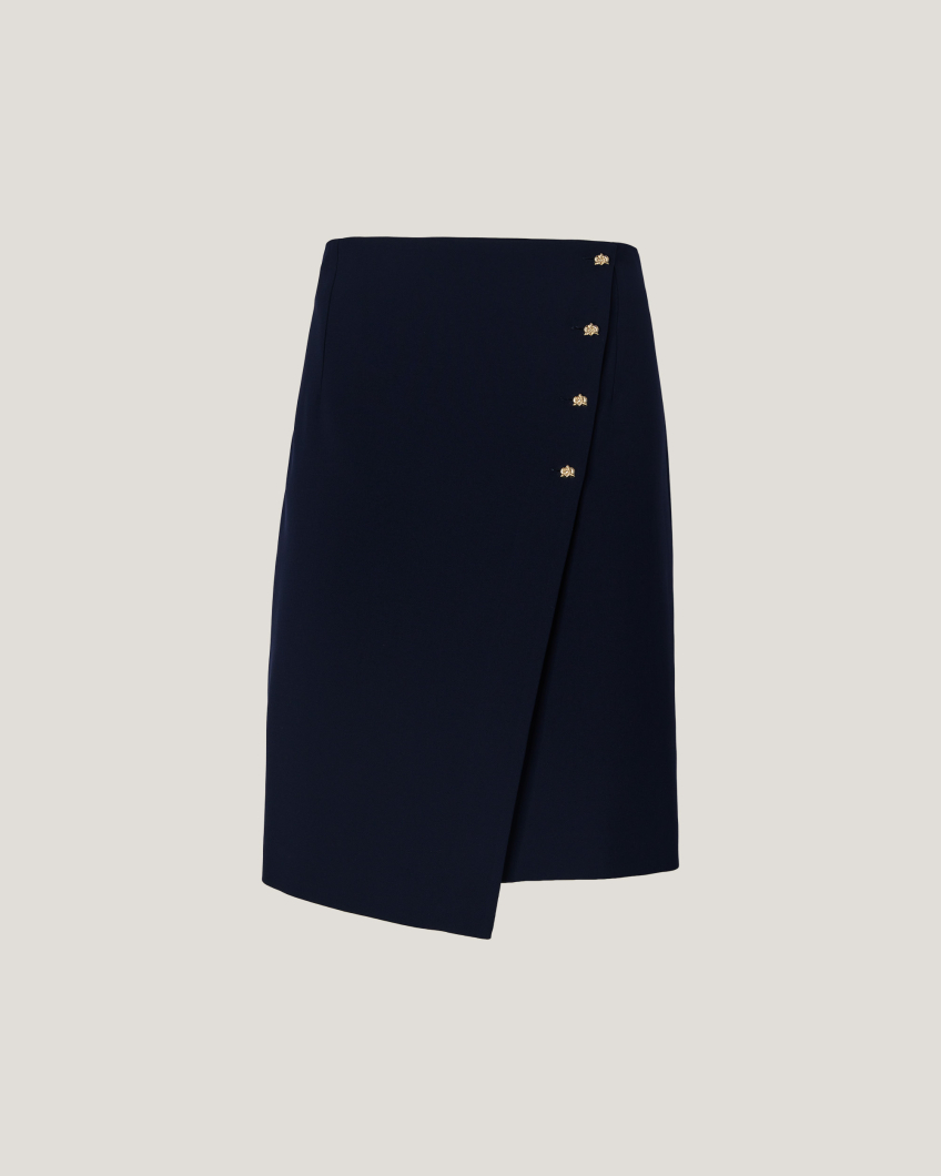 High-Waisted Wrap Skirt