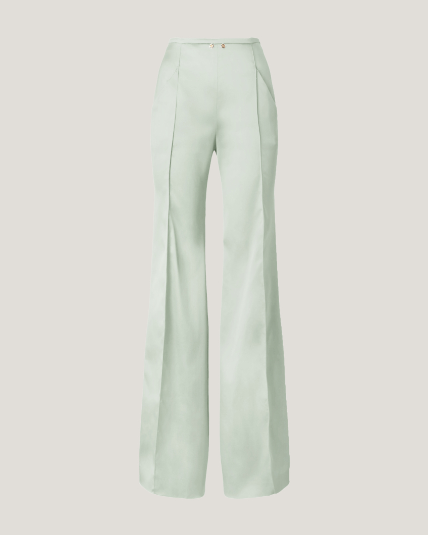 Satin flared pants