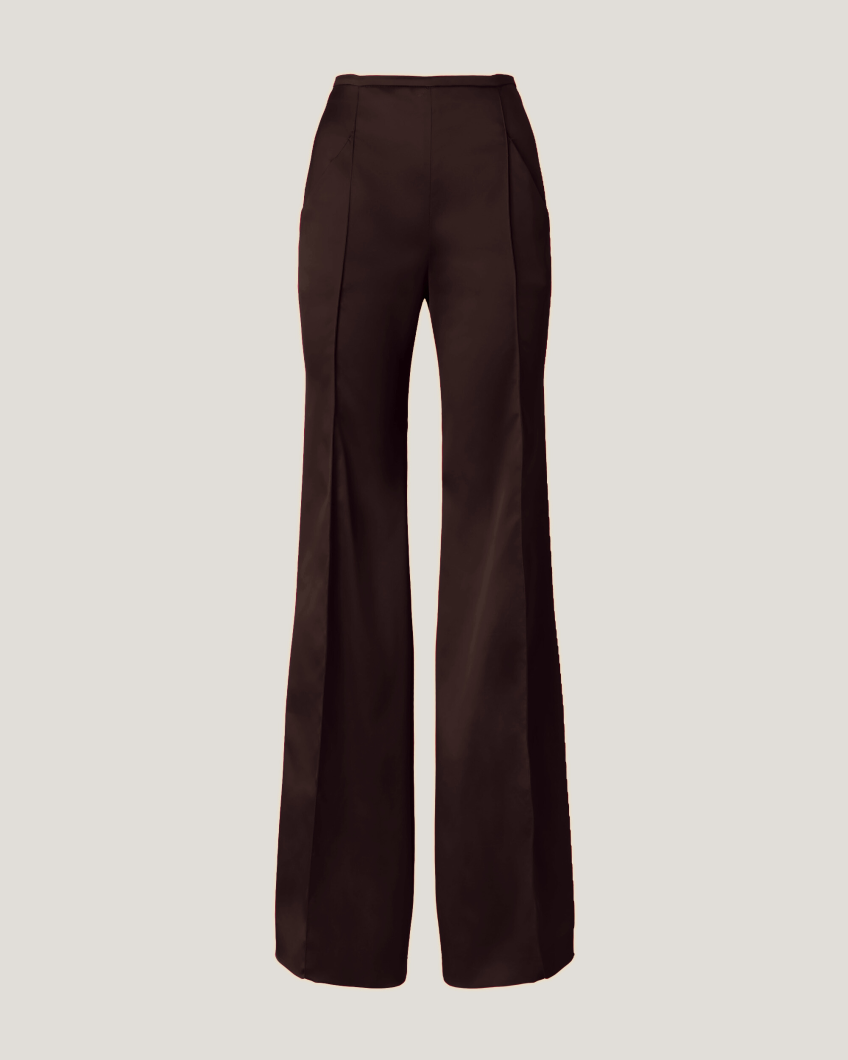 Satin flared pants