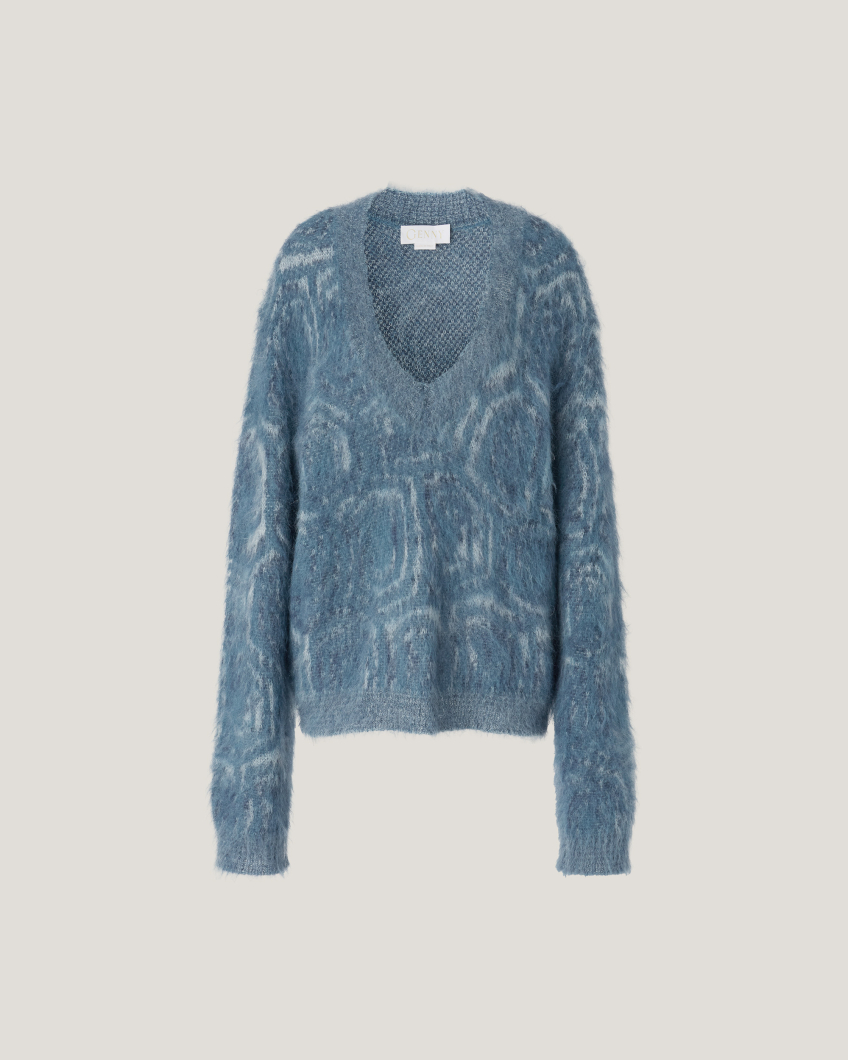 KNITWEAR 77AS 8087 YARN JACQUARD TURTLE