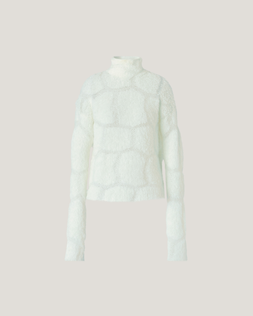 KNITWEAR 77AS 8094 YARN MOHAIR TURTLE CURLY