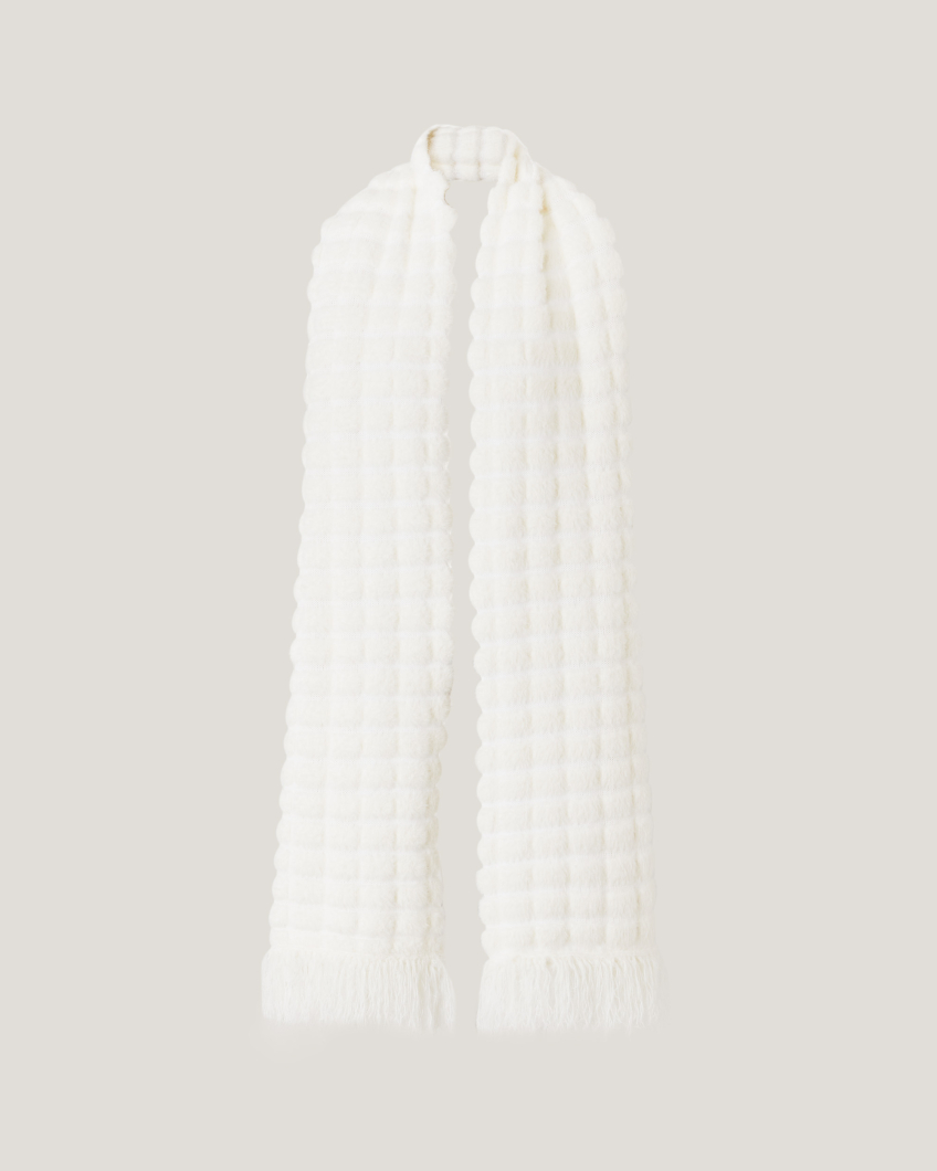 KNITWEAR 77AS 80F3 YARN MAXI HORIZONTAL FUR