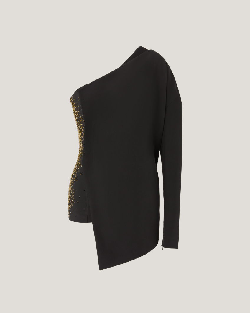 TOP  77AS 6689 STRASS RING CADY BISTRETCH