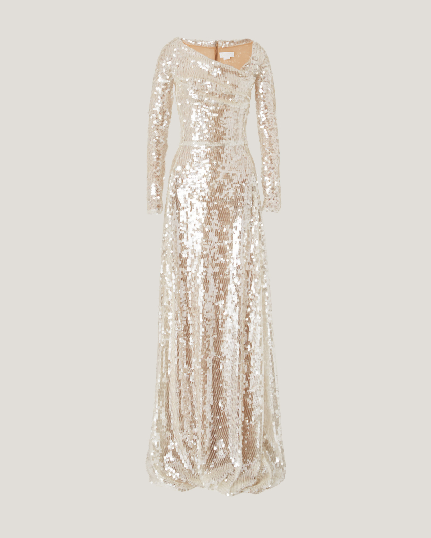 DRESS 77AS 4099 PAILLETTES TRASPARENT LUX