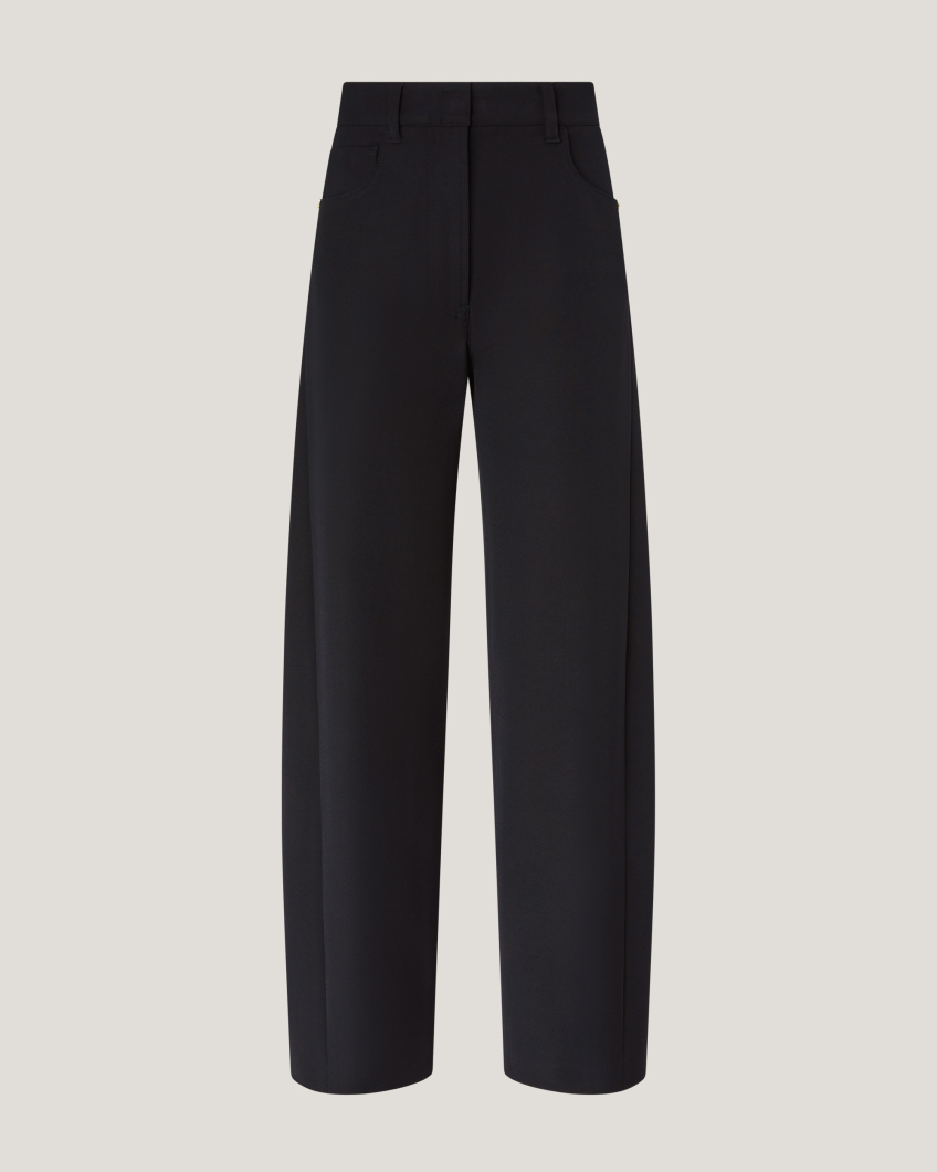 Five-pocket viscose pants