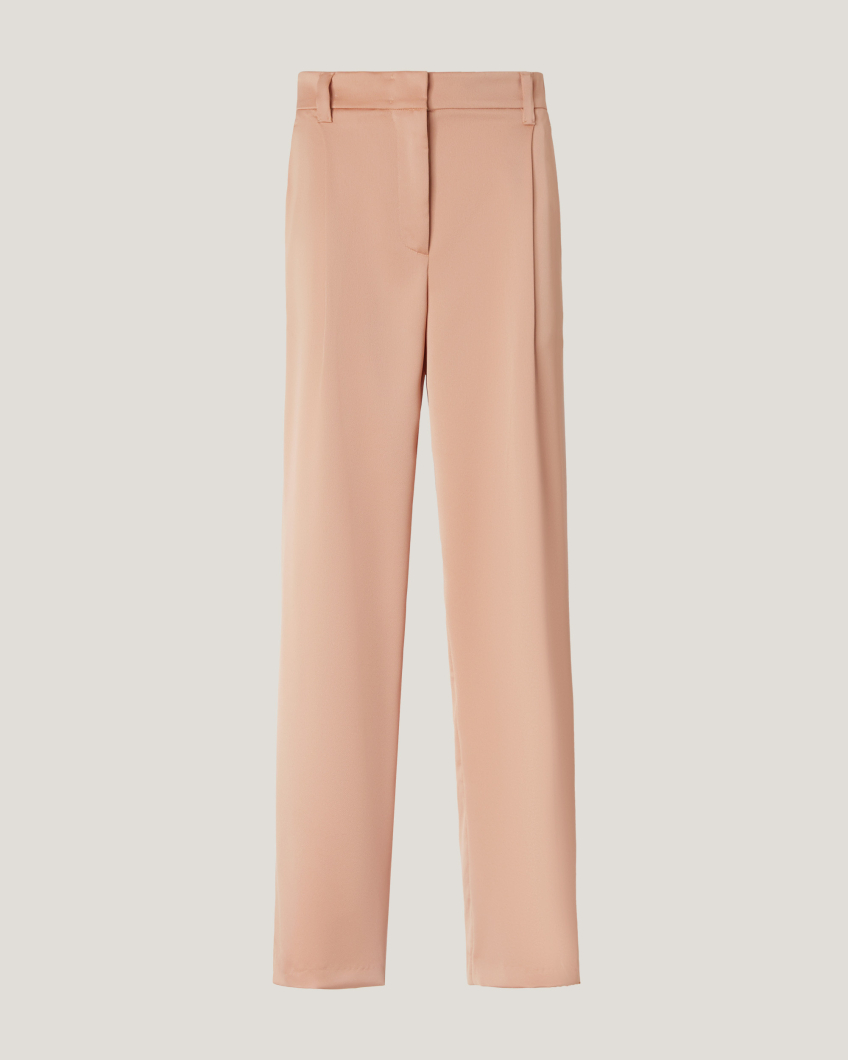 Satin tailored pants