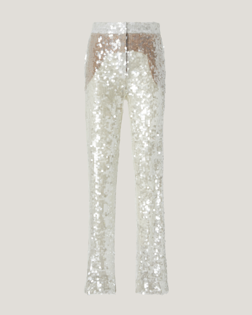 Sequin tailored pants