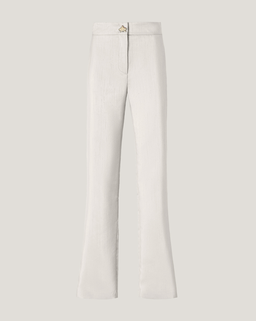 Shantung tailored pants