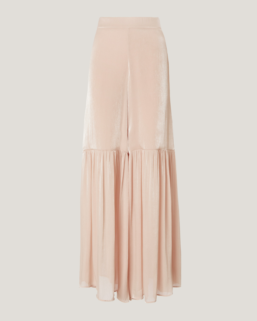 Wide ruched pants