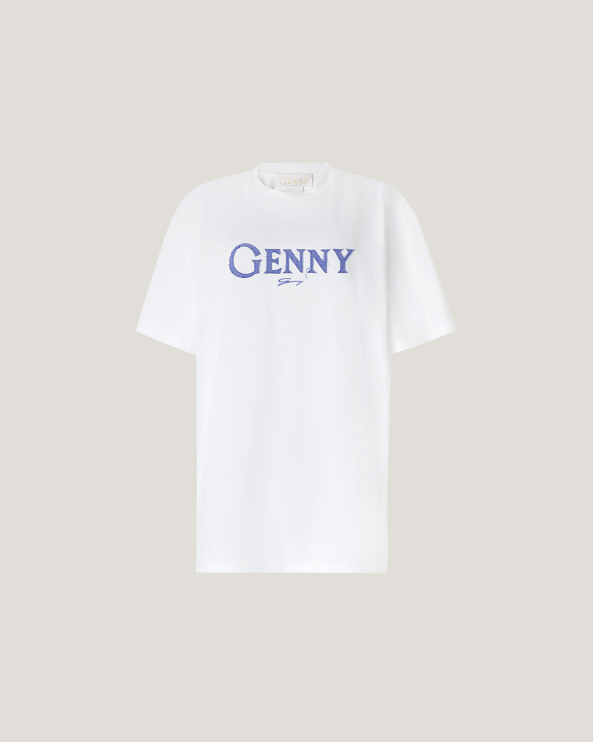 T-shirt with embroidered logo