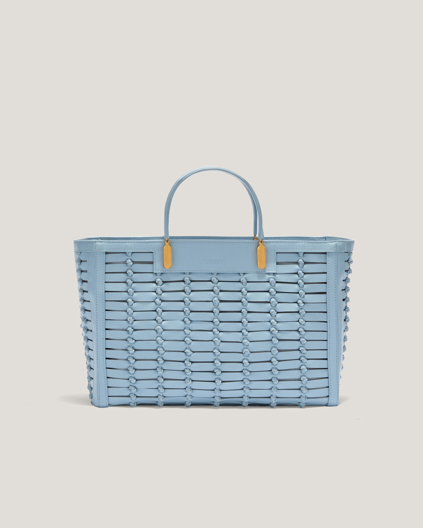 BAGS 78AS-BLOCK CHAIN MINI TOTE NAPPA