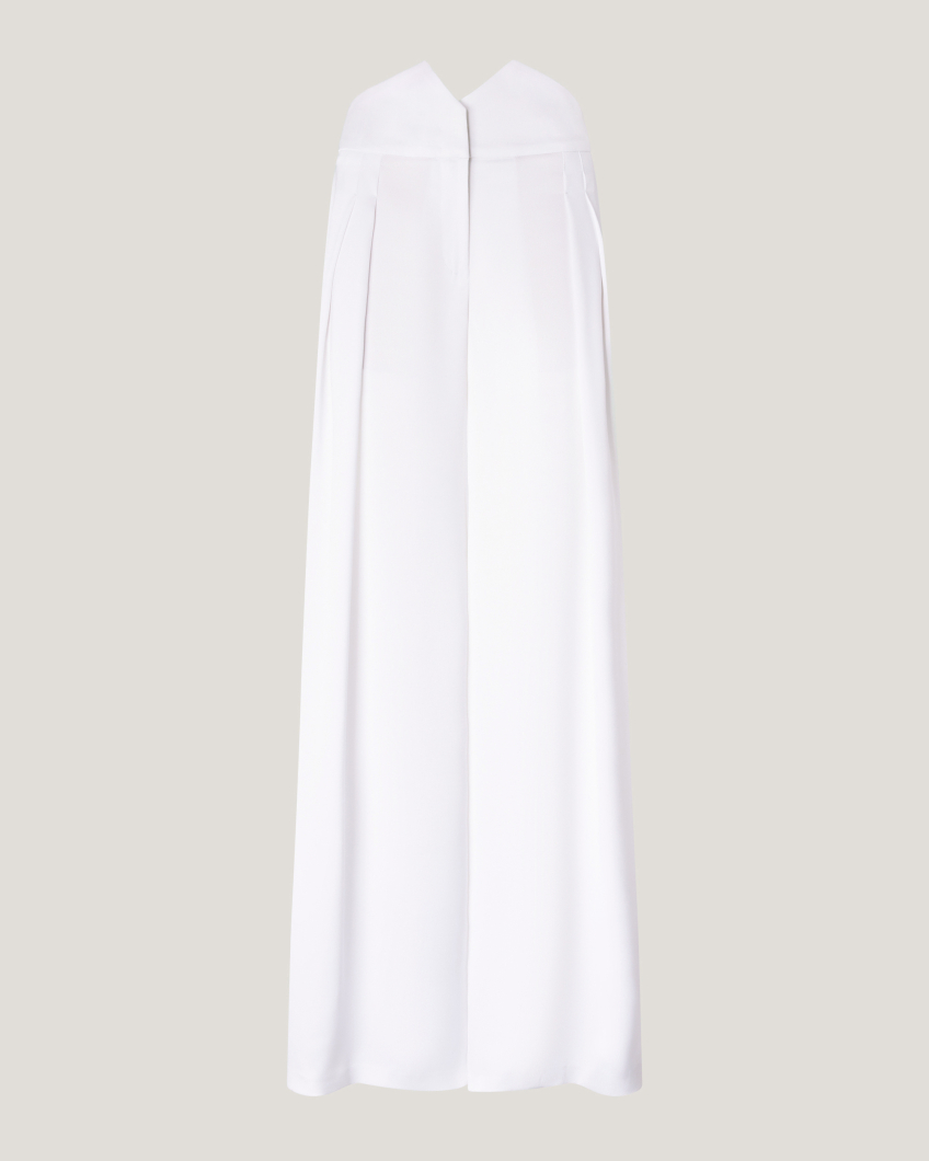 Palazzo trousers with high-waist band