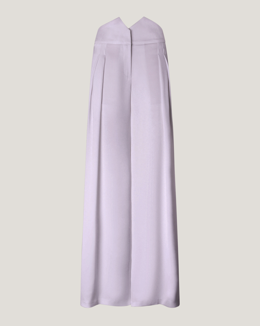 Palazzo trousers with high-waist band