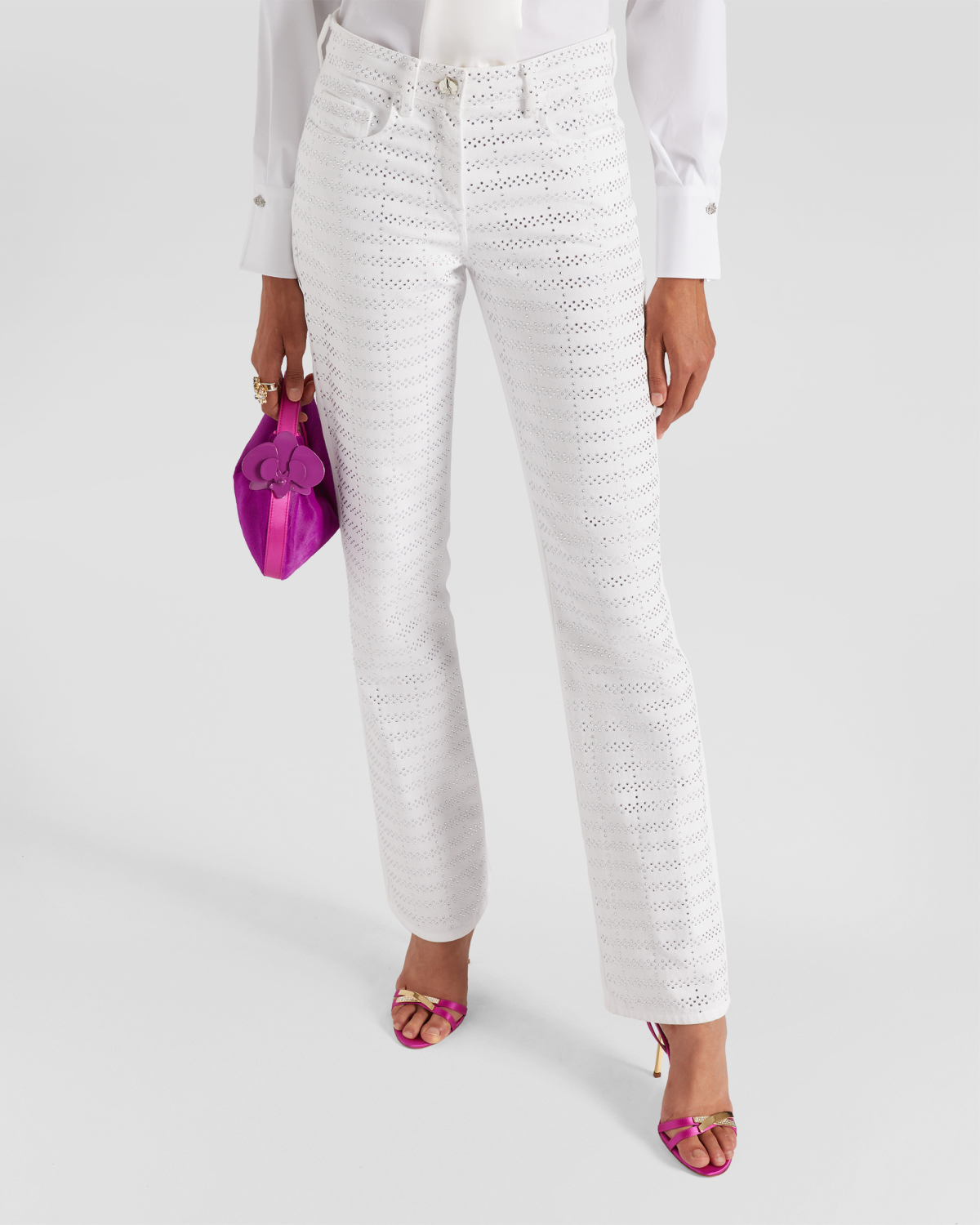 Rhinestone jeans | Skirts & Trousers, Trousers | Genny