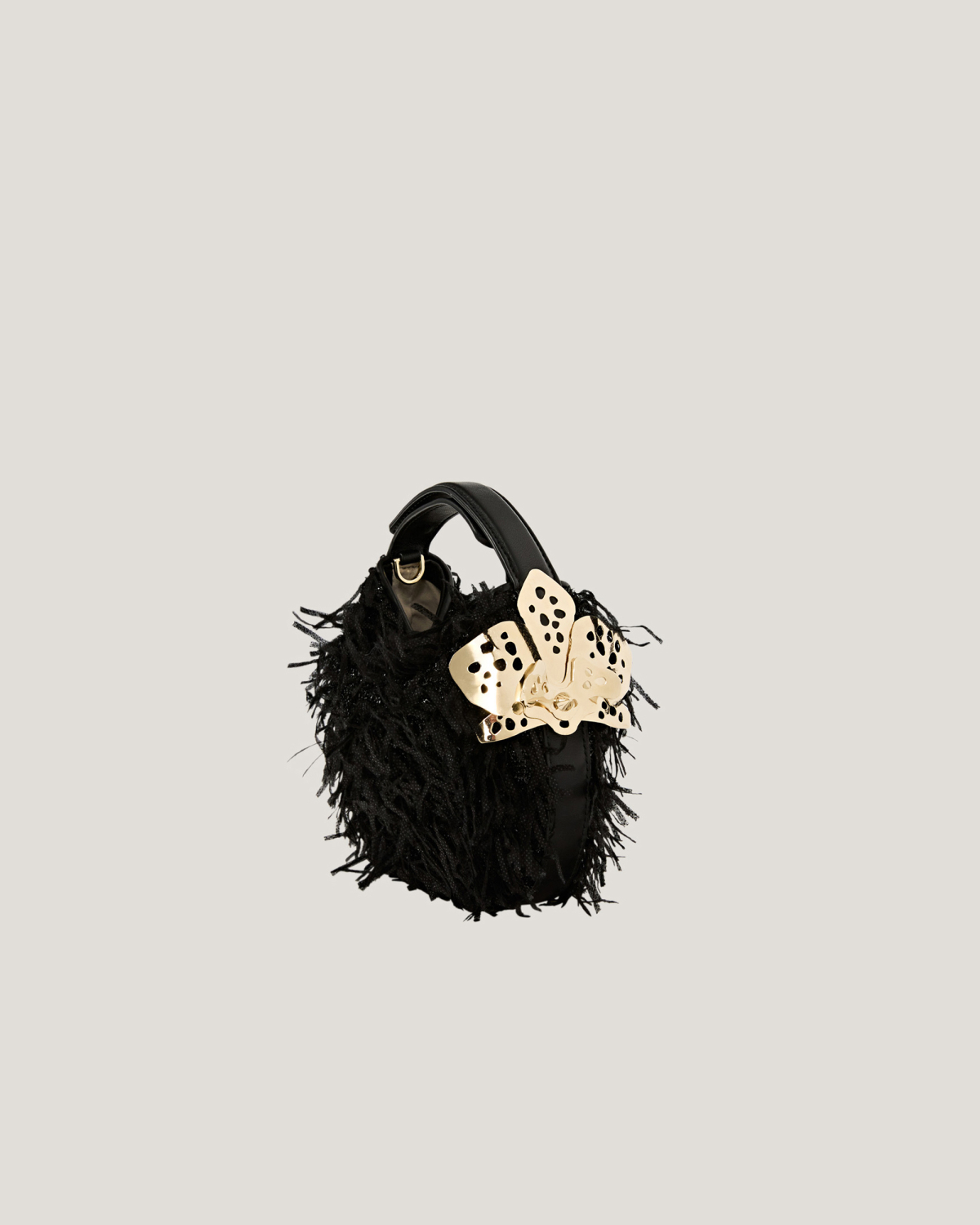 Mini Fortune bag with feather effect | Fortune Bag, Fall Winter 2025, Ceremony Bags, New Arrivals | Genny