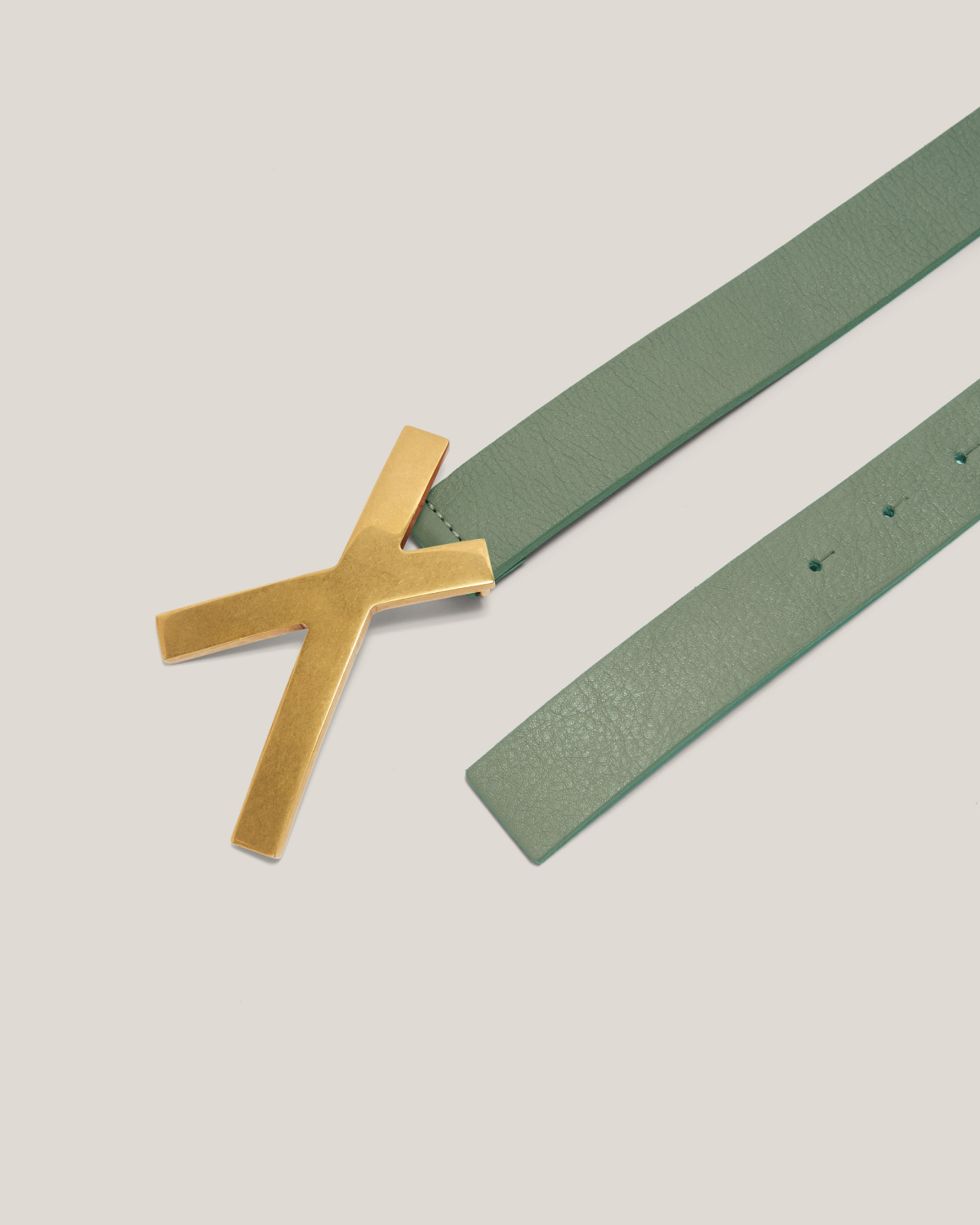 X leather belt | Belts, Fall Winter 2025, Accessories | Genny