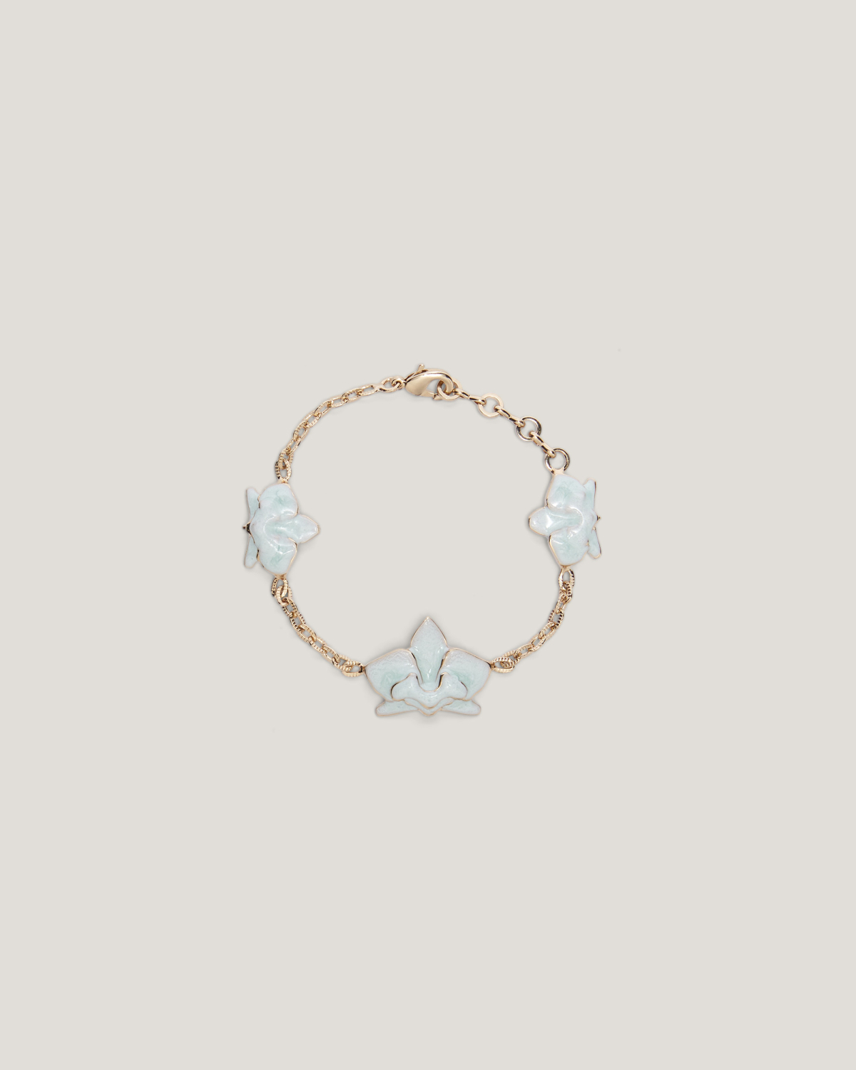Bracelet with enamel Orchids | Jewelry, Bracelets, Fall Winter 2025, Accessories | Genny