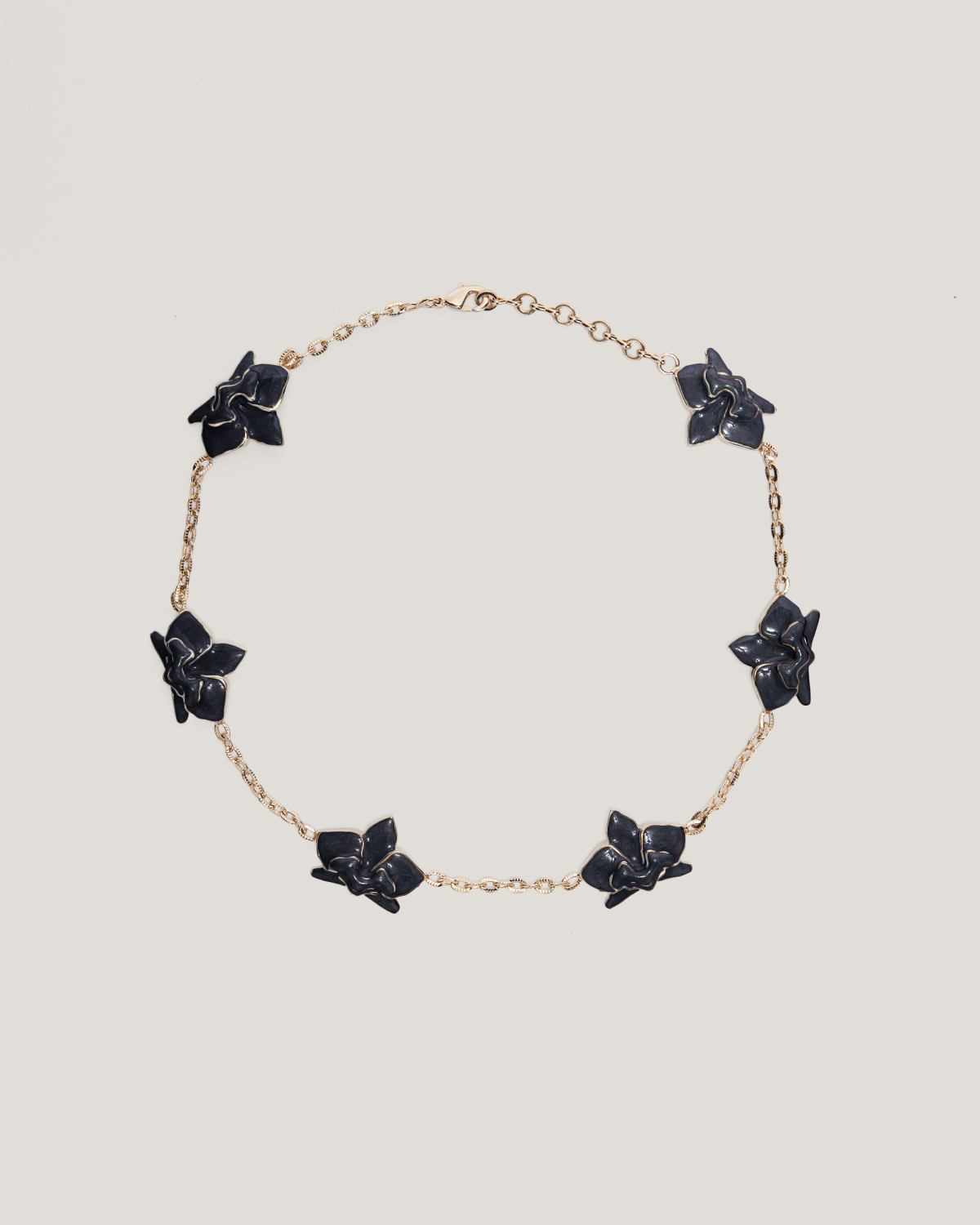 Necklace with enamel Orchids | Jewelry, Necklaces, Fall Winter 2025, Accessories | Genny