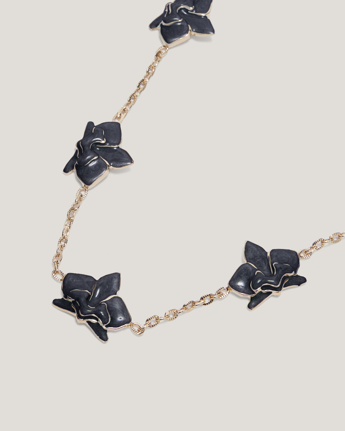 Necklace with enamel Orchids | Jewelry, Necklaces, Fall Winter 2025, Accessories | Genny