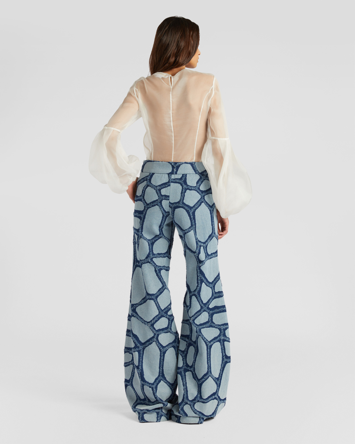 Silk top with balloon sleeves | Fall Winter 2025, Tops & Blouses, Blouses, Ready to Wear | Genny