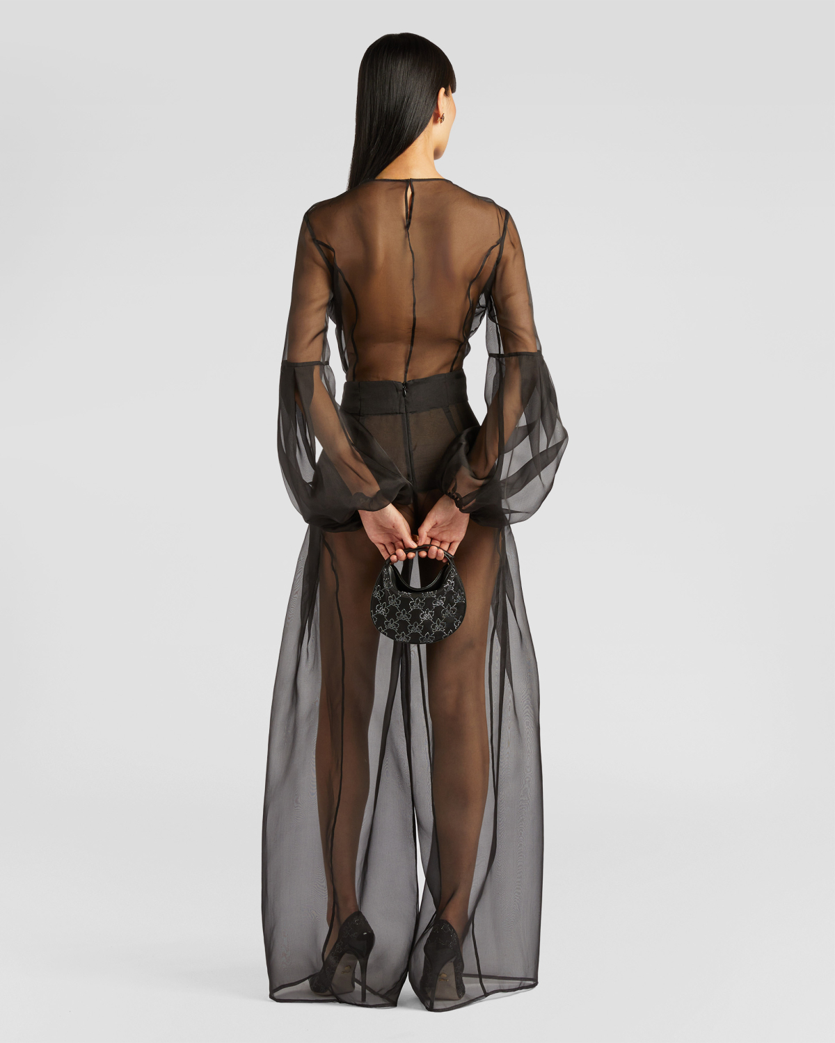 Silk top with balloon sleeves | Fall Winter 2025, Tops & Blouses, Blouses, Ready to Wear | Genny