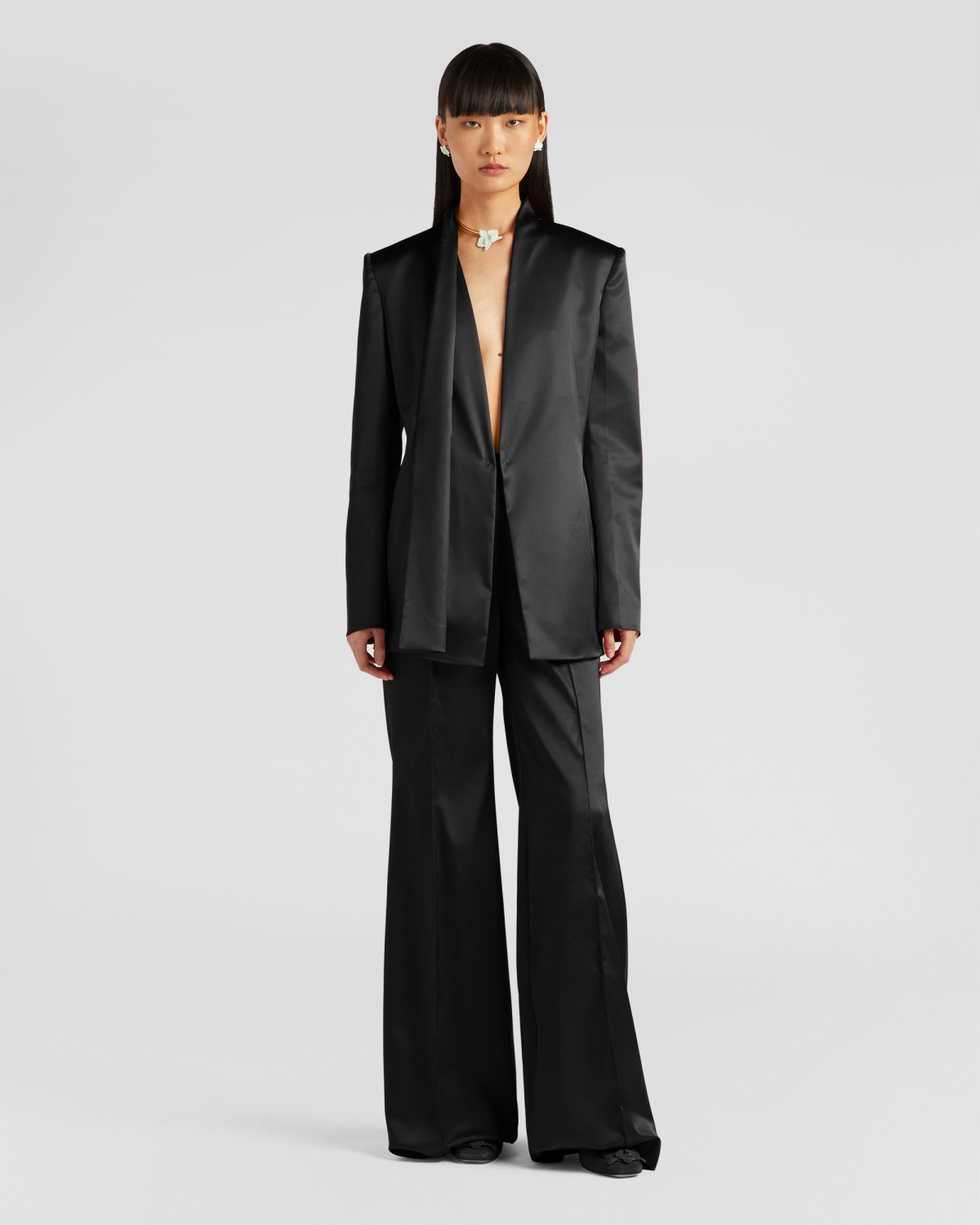 Satin jacket | Coats & Jackets, Ricercabili, Blazer, Ready to Wear | Genny