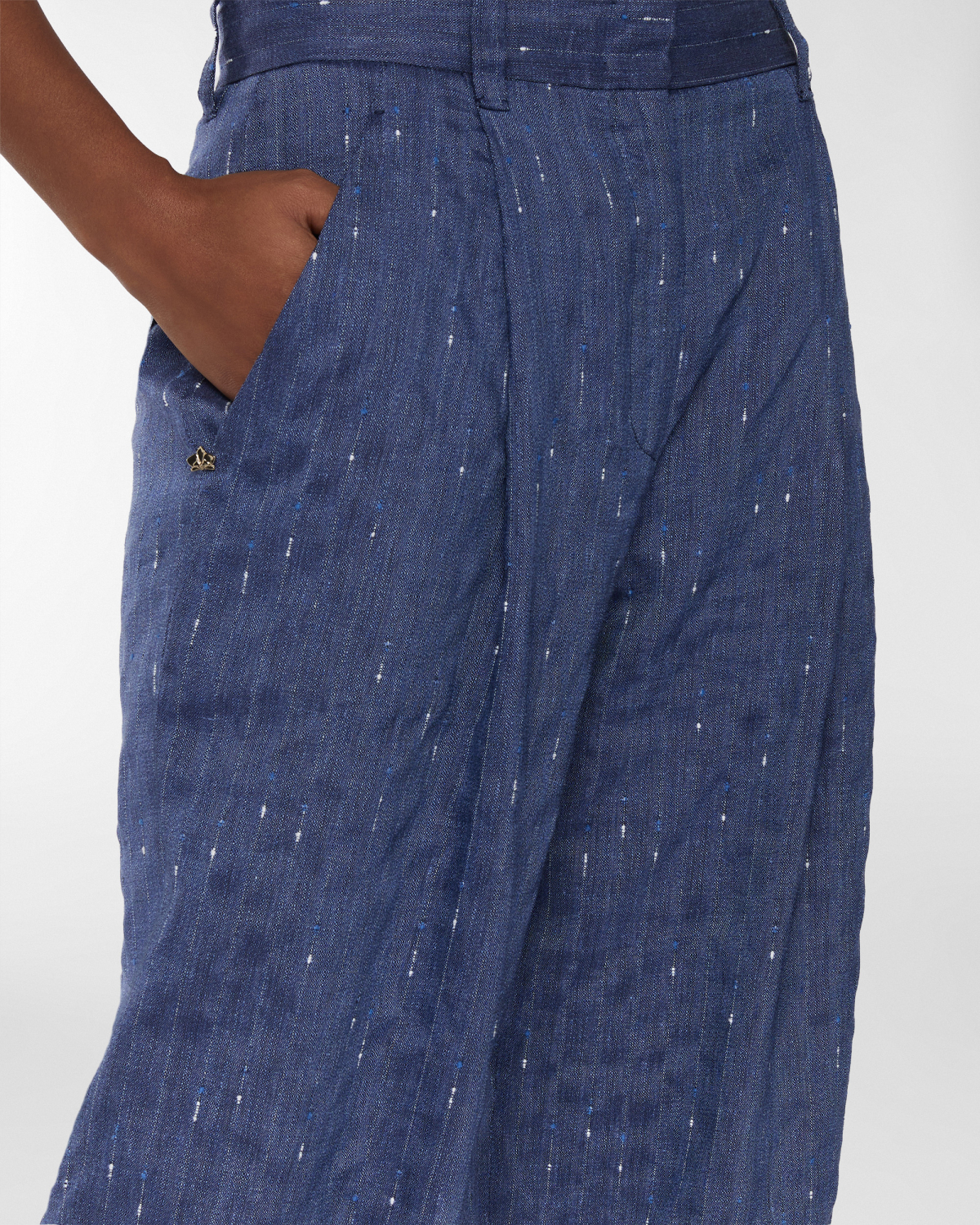 Pinstriped linen-blend pants | Resort 2025 Collection, Skirts & Trousers, Trousers, Spring Summer 2025, Ready to Wear, New Arrivals, Private sale, Private sale, Sale- mid season | Genny