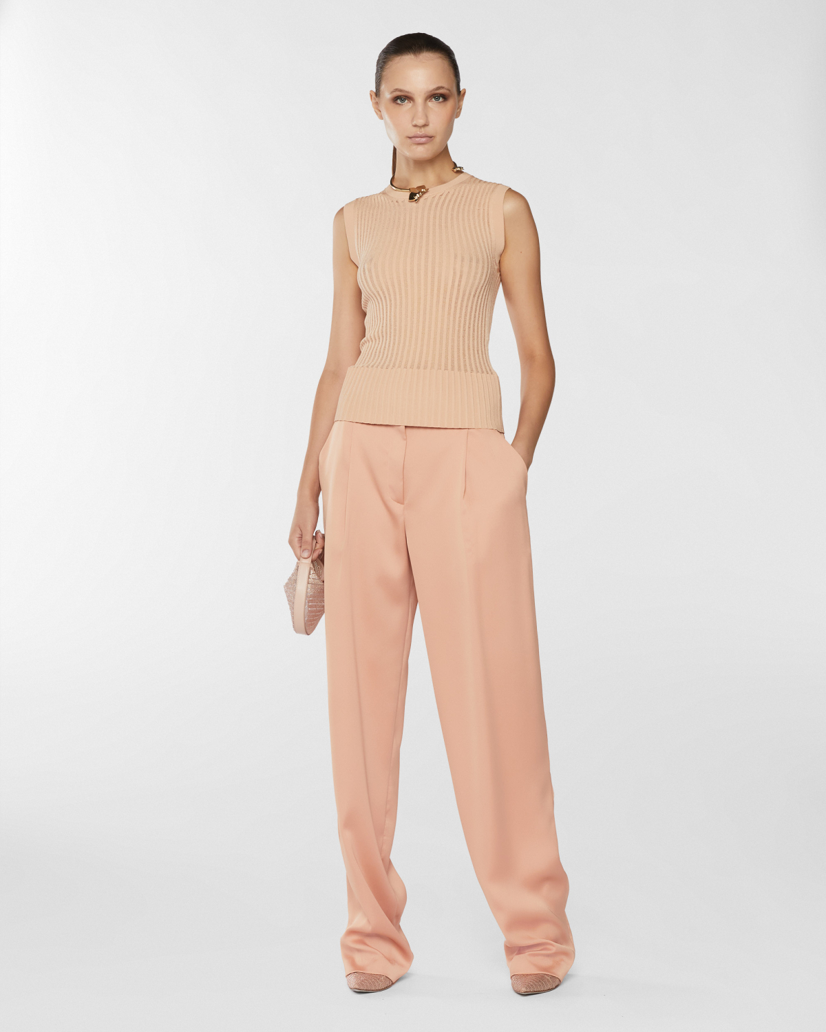 Pleated top | Resort 2025 Collection, Mother’s Day Gifts, Knitted tops, Tops & Blouses, Knitwear, Spring Summer 2025, Ready to Wear, New Arrivals, Private sale, Private sale, Sale- mid season | Genny