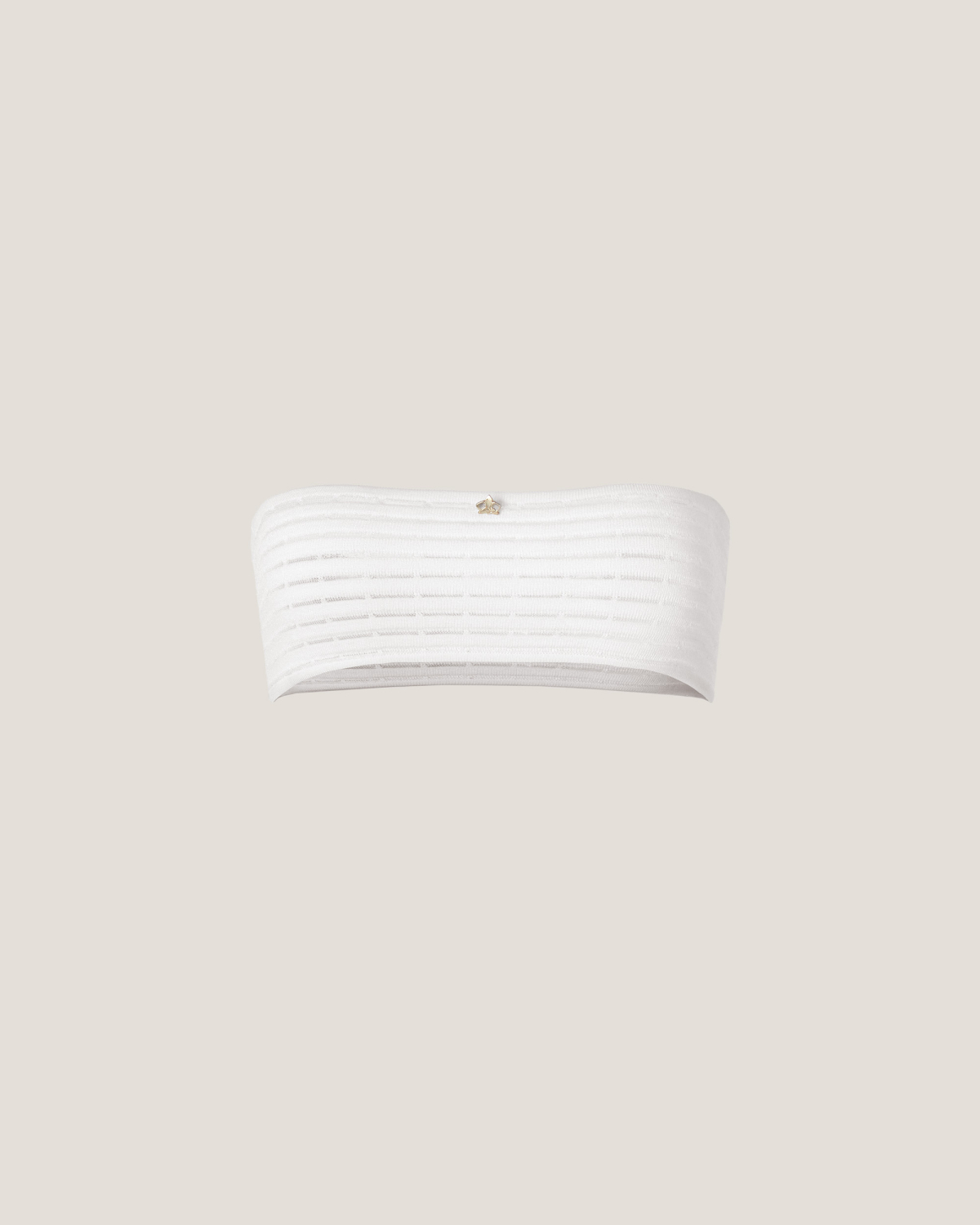 Blockchain viscose bandeau | Resort 2025 Collection, Knitted tops, Tops & Blouses, Knitwear, Spring Summer 2025, Beachwear, Ready to Wear, New Arrivals, Private sale | Genny