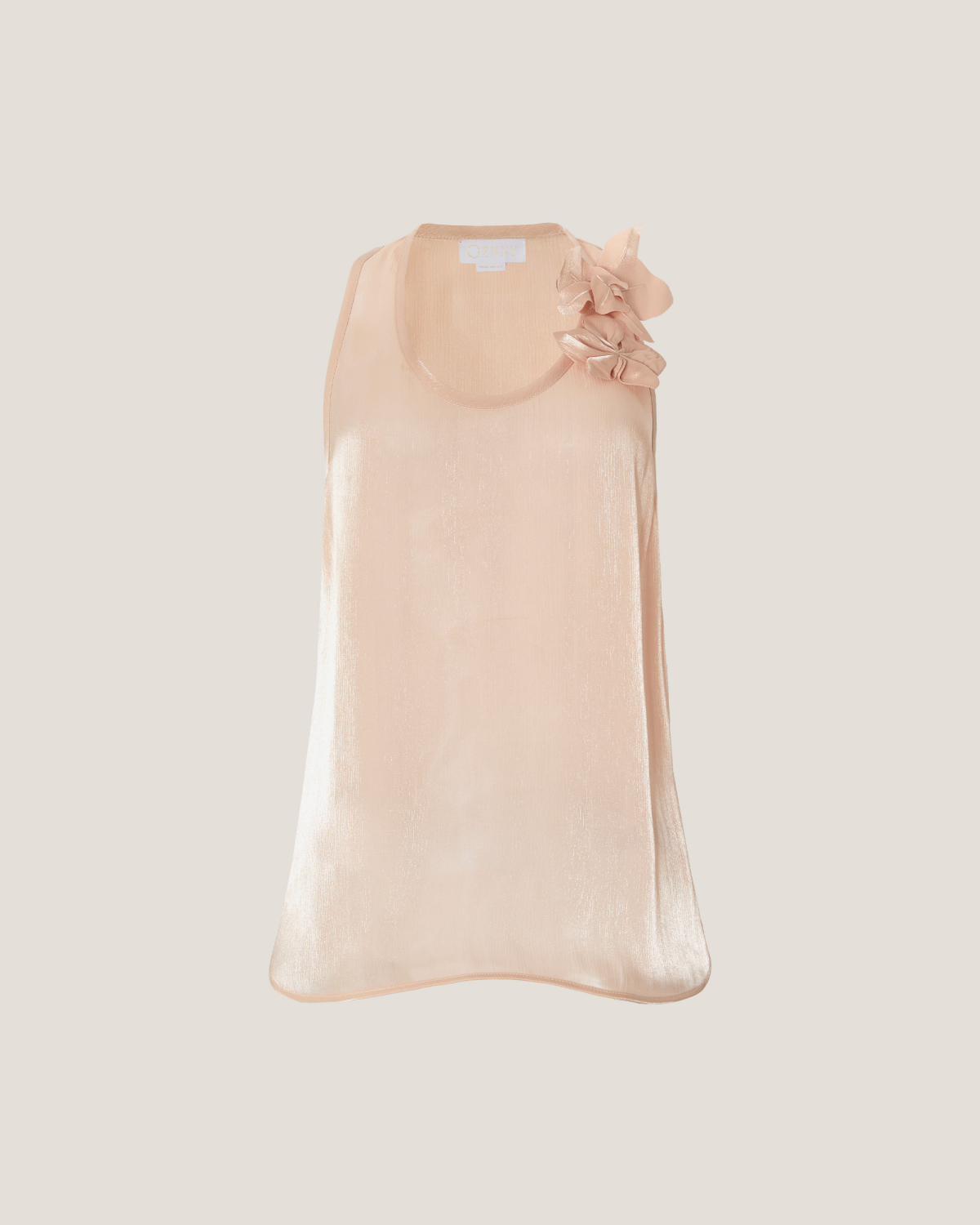 Top with three-dimensional Orchids | Resort 2025 Collection, Tops & Blouses, Spring Summer 2025, Ceremony Outfit, Ready to Wear, New Arrivals, Private sale, Private sale, Sale- mid season | Genny