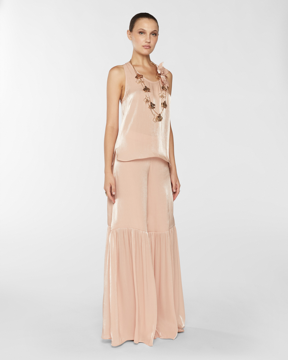 Top with three-dimensional Orchids | Resort 2025 Collection, Tops & Blouses, Spring Summer 2025, Ceremony Outfit, Ready to Wear, New Arrivals, Private sale, Private sale, Sale- mid season | Genny
