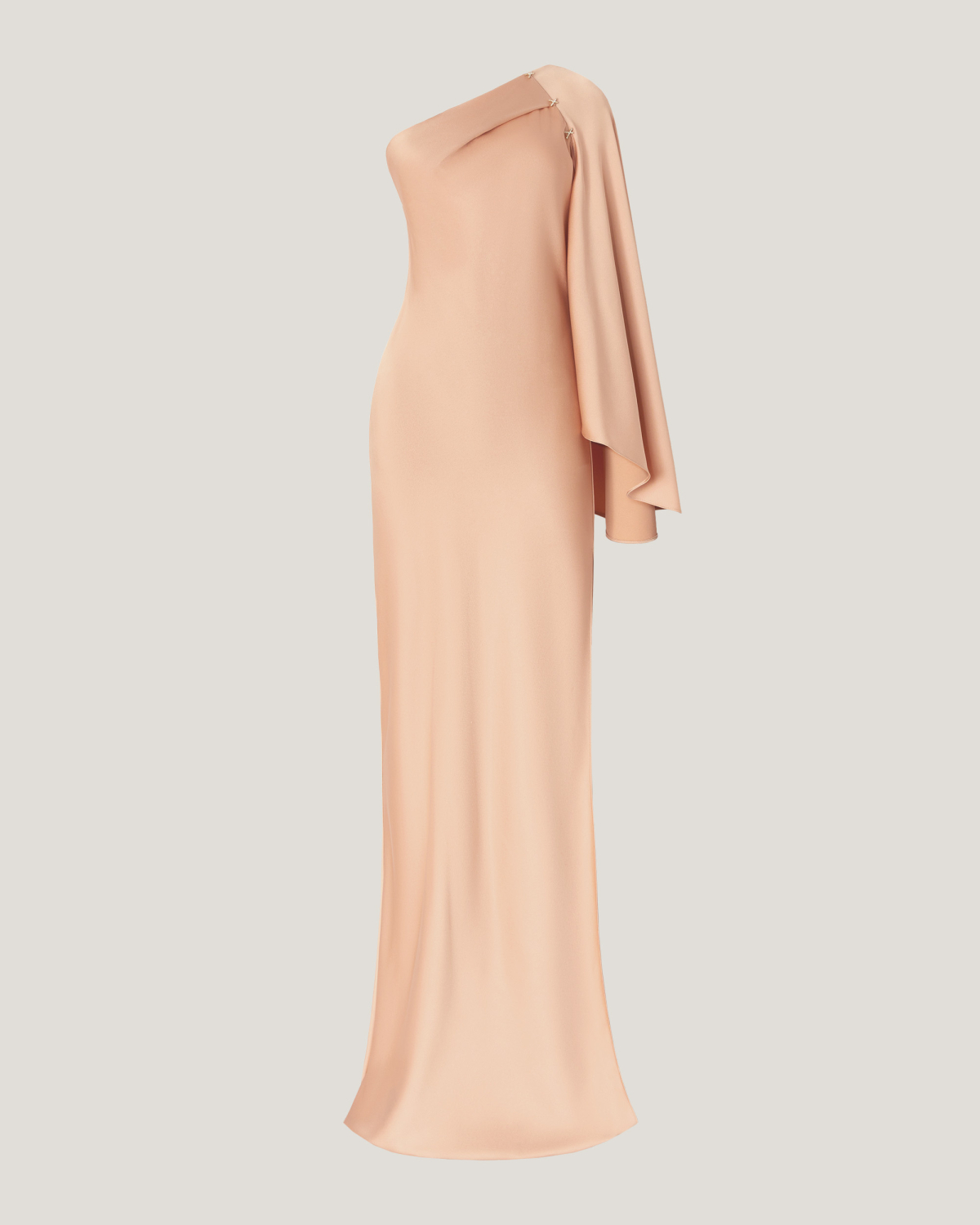One-shoulder long satin dress | Resort 2025 Collection, Dresses & Jumpsuits, Evening and Cocktail dresses, Spring Summer 2025, Ceremony dresses, Ceremony Outfit, Long Dresses, Mother’s Day Gifts, Ready to Wear, New Arrivals, Private sale, Private sale | Genny